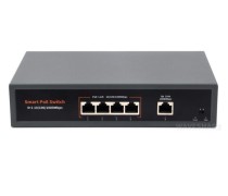120W Gigabit Ethernet PoE Switch, 4x PoE+ Ports 10/100/1000M - Thumbnail