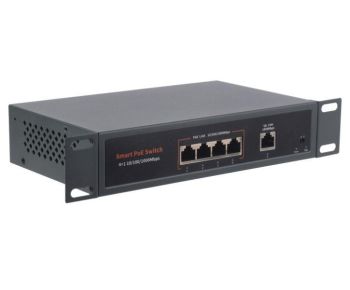 120W Gigabit Ethernet PoE Switch, 4x PoE+ Ports 10/100/1000M