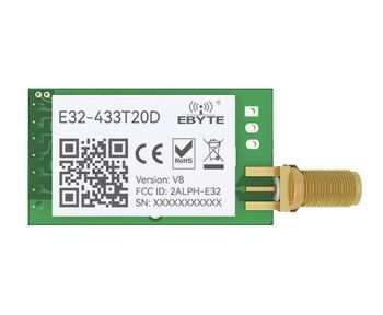 20dBm. SX1278. 433MHz. 3.0km. 21*36 mm.Power supply 2.3~5.5V