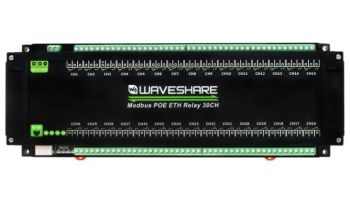 30-Ch Ethernet Relay Module, Modbus RTU/Modbus TCP Protocol, PoE Port 