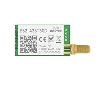 30dBm. SX1278. 433MHz. 8000m. 24*43mm.Power supply 2.8~5.5V
