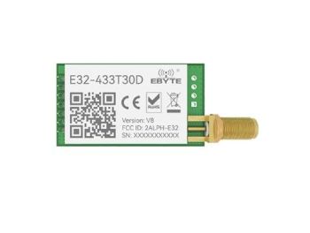 30dBm. SX1278. 433MHz. 8000m. 24*43mm.Power supply 2.8~5.5V