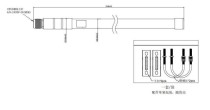 868MHz 10dBi Figerglass Omni-direction Antenna, N/Male - Thumbnail