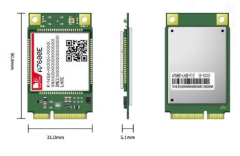 A7600E-LNSE-PCIE, LTE CAT.1 - GSM/ GPRS/EDGE LCC+LGA