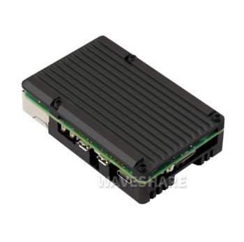 Aluminium Alloy Case for Raspberry Pi 5, Dual Cooling Fans