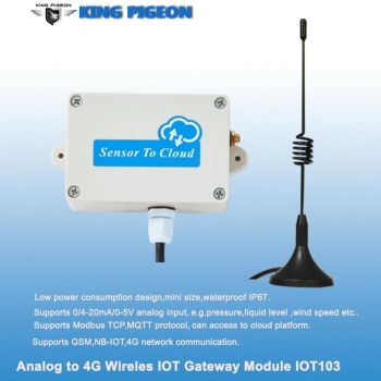 Analog to 4G Wireless IOT Gateway (Waterproof)