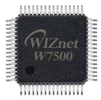 ARM Cortex-M0 Core + Hardwired TCP/IP + MAC + 128KB Flash, 16KB SRAM