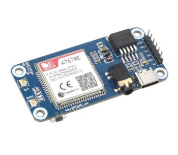 Cat-1/GSM/GPRS/GNSS HAT for Raspberry Pi, Based On A7670E module
