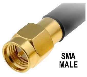 GSM Whip Antenna, 3db,5m Cable, SMA/Male,RG174