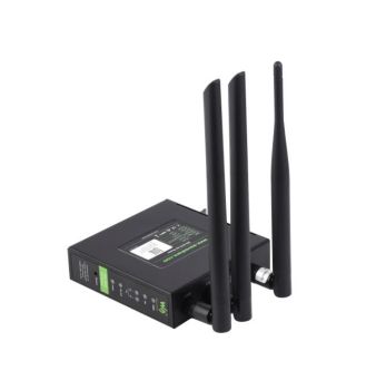 Industrial 4G LTE Router, multiple VPN protocols support, 3-ch Etherne