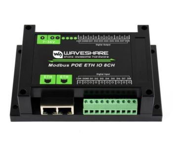Industrial 8-Ch Ethernet Digital Input/Output Module, Modbus RTU / TCP