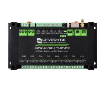 Industrial 8-Channel ESP32-S3 PoE WiFi Relay Module