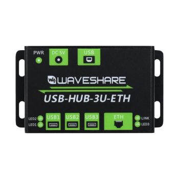 Industrial Grade MultifuncUSB HUB, Ext. 3x USB ports + 100M Eth. Port