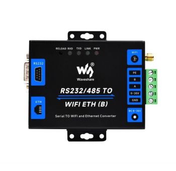 Industrial Grade Serial Server RS232/485 To WiFi and Ethernet, Modbus 