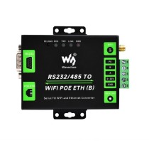 Industrial Grade Serial Server RS232/485 To WiFi and Ethernet + PoE - Thumbnail