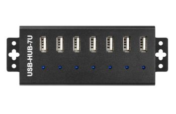 Industrial Grade USB HUB, Expands 7x USB 2.0 Ports