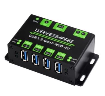 Industrial Grade USB HUB, Extending 4x USB 2.0 Ports, Switchable Dual 