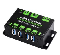 WAVESHARE - Industrial Grade USB HUB, Extending4-Ch USB 3.2 Gen1 HUB, Switchable D