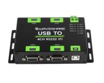 Industrial Isolated USB To 4-Ch RS232(Female) Converter, - Thumbnail