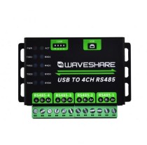 Industrial USB TO 4Ch RS485 Converter, Multi Protection Circuits, Alum - Thumbnail