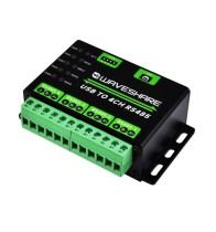 Industrial USB TO 4Ch RS485 Converter, Multi Protection Circuits, Alum - Thumbnail