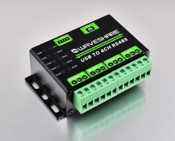 Industrial USB TO 4Ch RS485 Converter, Multi Protection Circuits, Alum