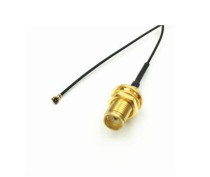  - IPEX/f+12cm Cable+SMA/f (Bulkhead) - SMA gear length:17mm