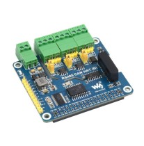 WAVESHARE - Isolated RS485 CAN HAT (B) For Raspberry Pi, 2-Ch RS485 and 1-Ch CAN, 