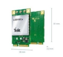 TELIT - LE910C4-EU miniPCIe 25.20.678, Doesn't support UART/I2C/Etc 