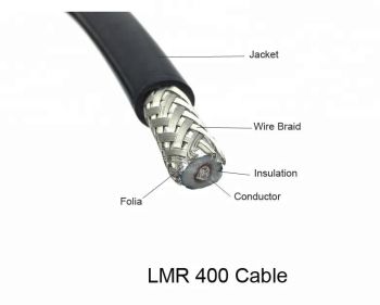LMR400 20m Cable/ SMA Male, SMA/f Bulkhead