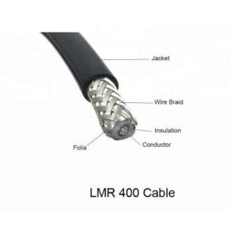 LMR400 N/M to RP-SMA/M , cable, 20m