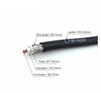 LMR400 N/M to RP-SMA/M , cable, 20m