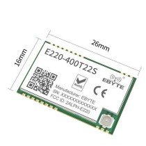 LoRa Wireless module,SMD, 433/470MHz.22dbm. 5km. LLCC68. - Thumbnail