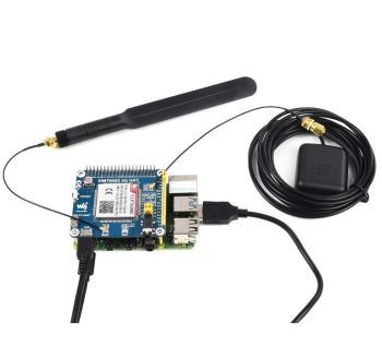LTE Cat-1 HAT for Raspberry Pi, 3G / 2G / GNSS as well with SIM7600E