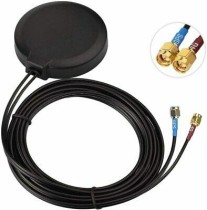 LTE+GPS Antenna -RG174/3m Cable and SMA/m Con. / magnetic mounting - Thumbnail
