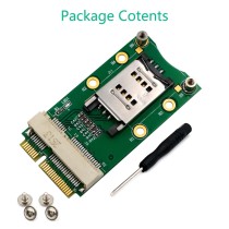 Mini PCie Wireless Module to Mini PCI-E Adapter with SIM Card Slot for - Thumbnail