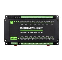 WAVESHARE - Modbus RTU 16-Ch Relay Module, RS485 Interface, With Multiple Isolatio