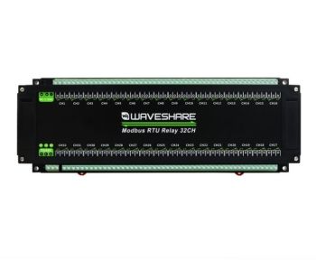 Modbus RTU 32-Ch Relay Module, RS485 Interface, With Multiple Isolatio