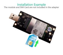 NGFF M.2 B-Key Slot to USB 3.0 USB3.0 Adapter with 8pin SIM Card Slot - Thumbnail