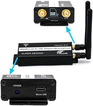 PBOX LE910C1-EUX Mini PCI-E Adapter With GNSS