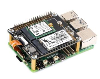 PCIe To 2-ch M.2 Adapter for Raspberry Pi 5, Compatible with 2230/2242