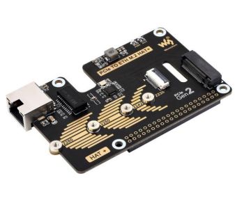 PCIe To ETH And M.2 Adapter for Raspberry Pi 5, Compatible with 2280 /