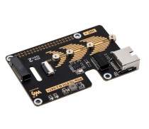 PCIe To ETH And M.2 Adapter for Raspberry Pi 5, Compatible with 2280 / - Thumbnail