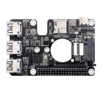 PCIe to M.2 4G/5G And USB 3.2 HAT for Raspberry Pi 5, Compatible with - Thumbnail