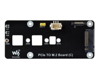 PCIe To M.2 Adapter Board (C) for Raspberry Pi 5, Supports NVMe Protoc