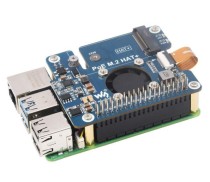PCIe To M.2 Adapter With PoE Function For Raspberry Pi 5, Supports NVM - Thumbnail