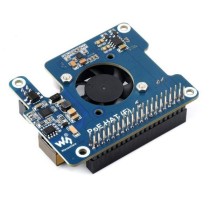 WAVESHARE - Power Over Ethernet HAT (F) For Rasp.Pi 5, High Power, Onb. Fan