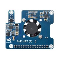 Power Over Ethernet HAT (F) For Rasp.Pi 5, High Power, Onb. Fan - Thumbnail