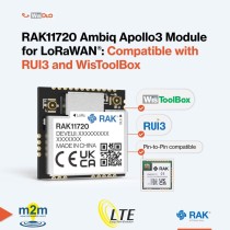RAK11720 (305051) Ambiq Apollo3 SX1262 IPEX LoRa&BT LoRaWAN Module - Thumbnail