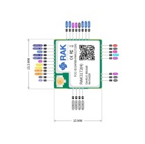 RAK3172H WisDuo LPWAN Module, 868MHz with IPEX(305045) - Thumbnail